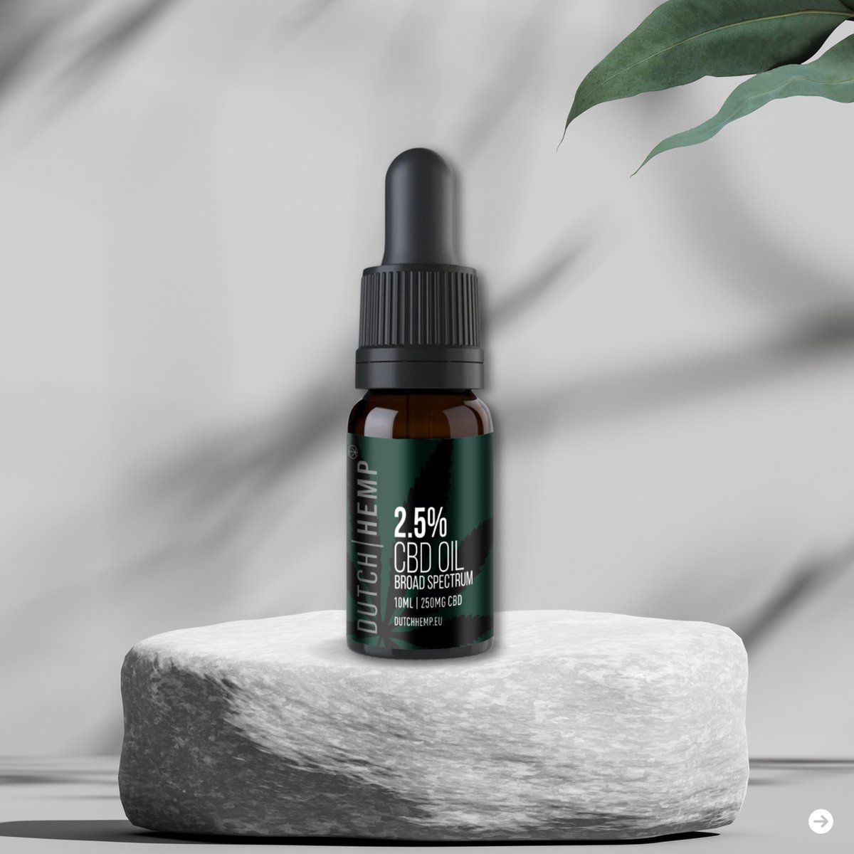 Dutch Hemp CBD-olie 2,5% - 10ml - Broad spectrum