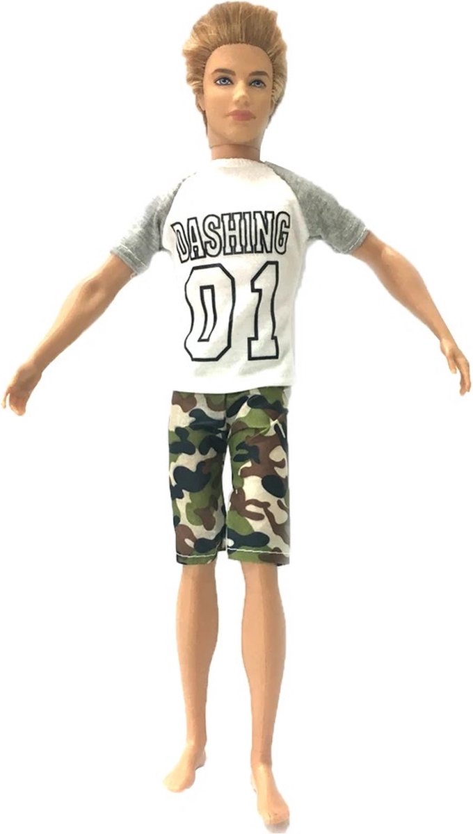 Isa's Friends® Poppenkleertjes - 5 Outfits voor Mannen poppen - Geschikt voor o.a Barbie - Setje 'Jesse' — afbeelding 3