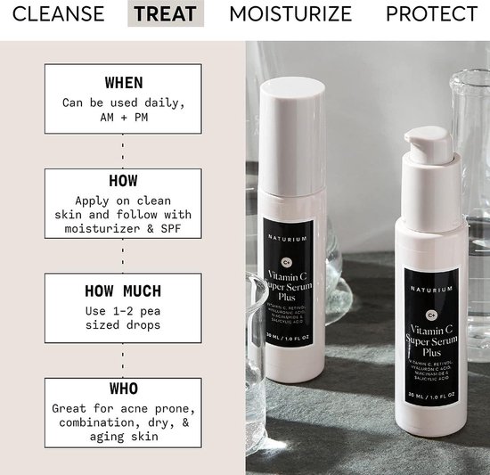 Naturium Vitamin C Super Serum Plus, Smoothing & Brightening Face Care