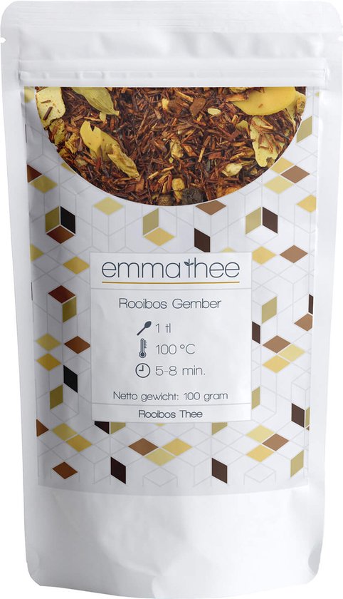 Rooibos Gember - Rooibos Thee - Zuid-Afrika - Losse thee - 100 gram