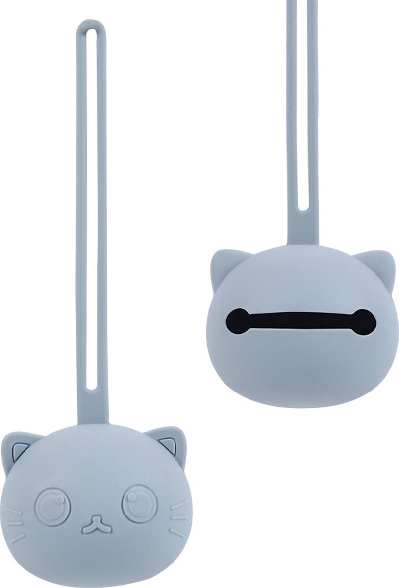 Goedkoopste Bo & Mila Pacifier Case - Siliconen Speenhouder - Grijsblauw - Speendoosje - Fopspeenhouder - Baby