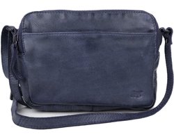 Bear Design Irem Leren Schoudertas - Donkerblauw