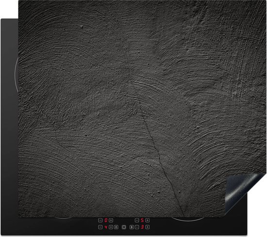 Inductie beschermer 60x52 cm - Beton print - Grijs - Kookplaataccessoires - Afdekplaat voor kookplaat - Anti slip mat - Keuken decoratie inductieplaat industrieel - Inductiebeschermer - Inductiemat - Beschermmat voor fornuis