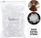 Vardaan-500x Mini Bandes de caoutchouc Transparents - Filles - Bébés - Enfants - Élastiques à Cheveux - Élastique - Extra Fort