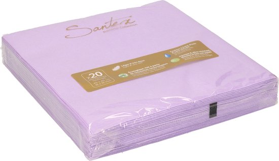 Lot De 24 Serviettes En Papier Anniversaire Violet - Motif Joyeux Anniversaire Et étoiles Or, 33cm, Pour Décoration De Table De Fête