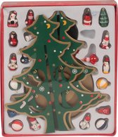 IKO - petite décoration sapin de Noël - bois - vert - 28 cm - chambre d'enfant
