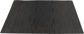 1x Placemats/onderleggers zwart 30 x 45 cm - Tafel dekken - Tafeldecoratie