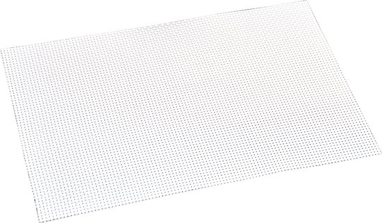 1x Rechthoekige placemats wit geweven 29 x 43 cm - Witte placemats/onderleggers - Keukenbenodigdheden - Tafeldecoratie