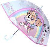 Disney Paw Patrol Skye paraplu - transparant/roze - D71 cm - voor kinderen