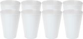Juypal drinkbekers - 12x - wit - kunststof - 430 ml - herbruikbaar - BPA-vrij