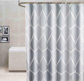 Polyester douchegordijn (240 x 200 cm), waterdicht, schimmelbestendig en wasbestendig, met douchegordijnring, geschikt voor badkamer, keuken, kleedkamer.