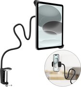 iMoshion Tablet Houder Bureau - 70 cm - Tablet en Telefoon Standaard - Geschikt voor Bureau, Bed en Tafel - GSM Houder - Statief Telefoon - Flexibel en Verstelbaar - Zwart