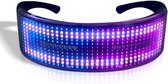 LED rave bril - met Bluetooth - techno bril - festival bril - Festival bril met app-control -Led Bril Party Programmeerbaar- Eigen Foto’s - Halloween