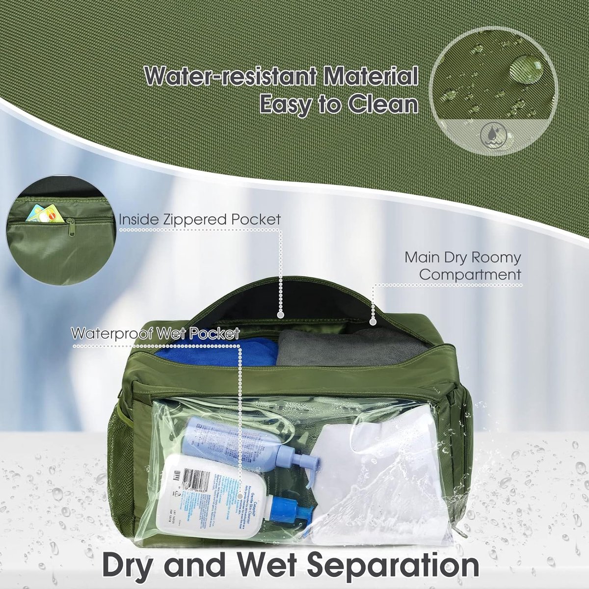 Sac De Sport Nylon 36x22x22 Cm + Pendentif Peluche Verte - Grand Capacité, Imperméable, Pour Homme Et Femme - Idéal Fitness, Voyage Et Activités Outdoor