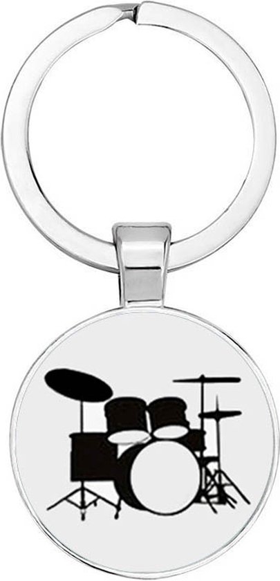 Akyol - Porte-clés batterie - batterie - quelqu'un qui aime la batterie - mélomane - amour - cadeau d'anniversaire - cadeau - présent - présent - 2,5 x 2,5 cm