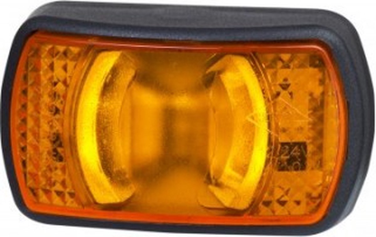 Zijmarkeringslamp, Contourlamp oranje, 12 tot 24 volt, Ledlamp