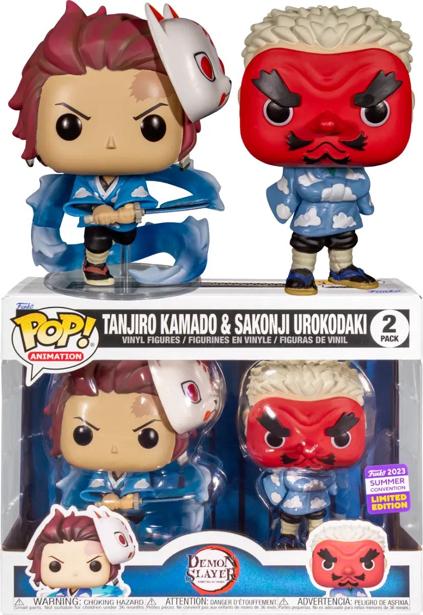 Pop! Tanjiro Kamado & Sakonji Urokodaki 2-Pack