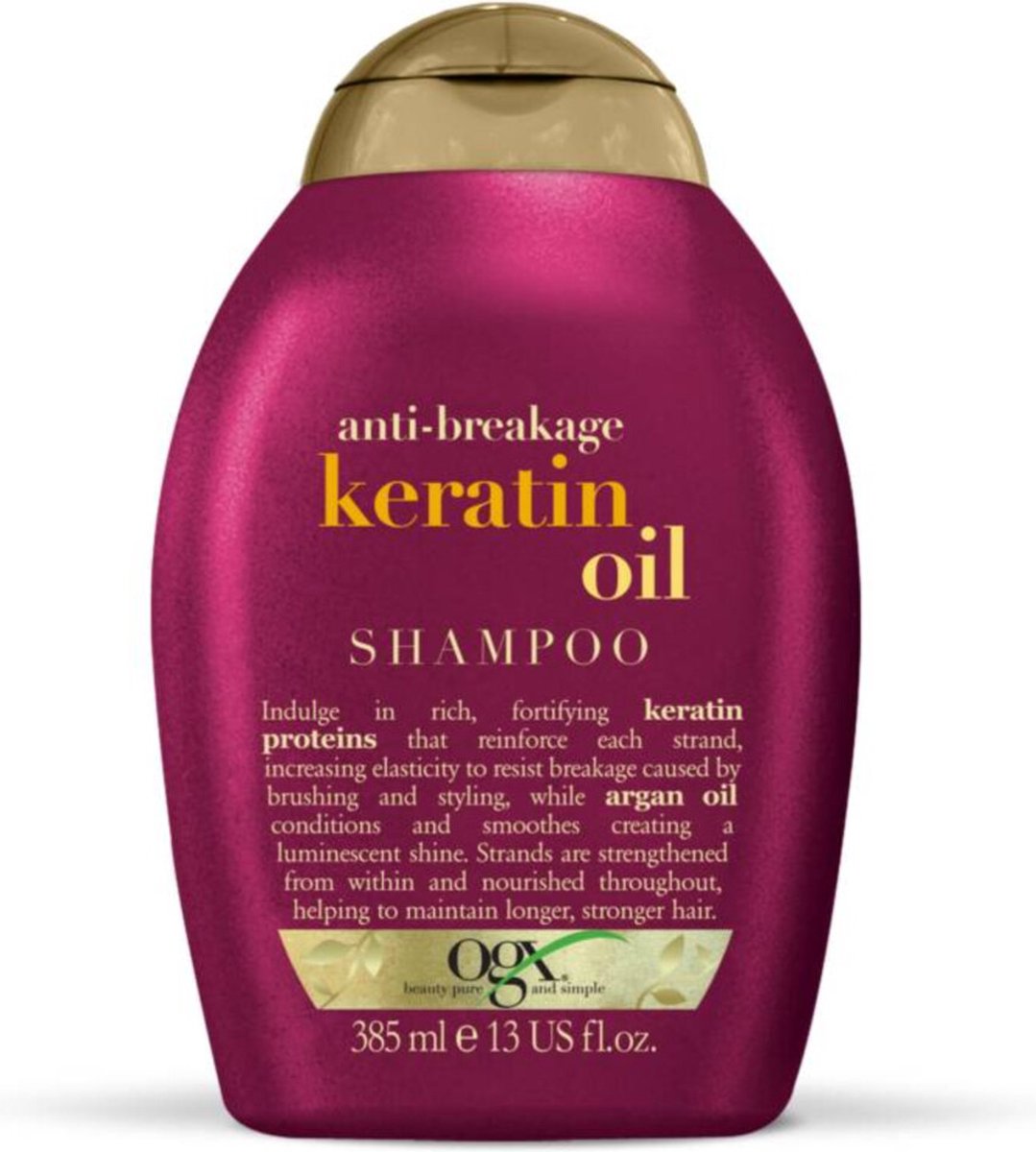 OGX Shampoo Anti-Breakage Keratine Olie - 6x385 ml - Voordeelverpakking
