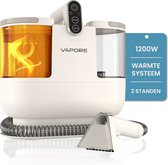 Vapore Carpet Cleaner - Nettoyeur de taches portable - Avec puissance d'aspiration - 1200 W - Machine de nettoyage de canapé - Nettoyant de siège - Nettoyant de canapé - Aspirateur à eau - Wit