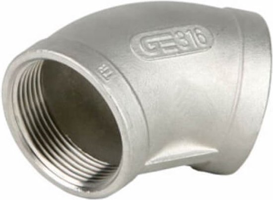 Bogen/ Knie 45° Weiblich-weiblich – Durchmesser 40 Mm, Aus Polypropylen (PP)