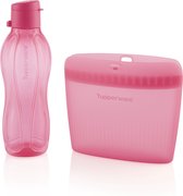 Tupperware Silicon bag + Ecofles 500ml sportdop — Think Pink 2023