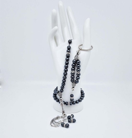 Inspiratie: Hematiet armband met Rhodoniet ster - Ilona's Silver & Gemstones