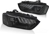 Phares - pour Audi A4 B8 2012-2015 LED DRL - noir