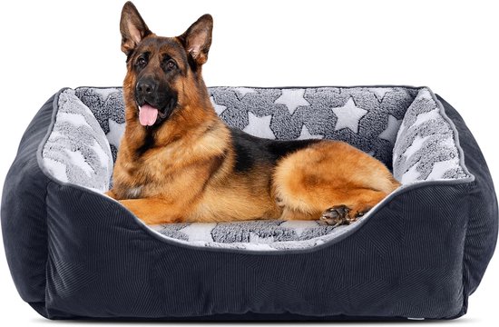 Lit pour chien pour grands chiens, 89 x 63 cm, lavable, lit pour chien  anti-anxiété,... | bol
