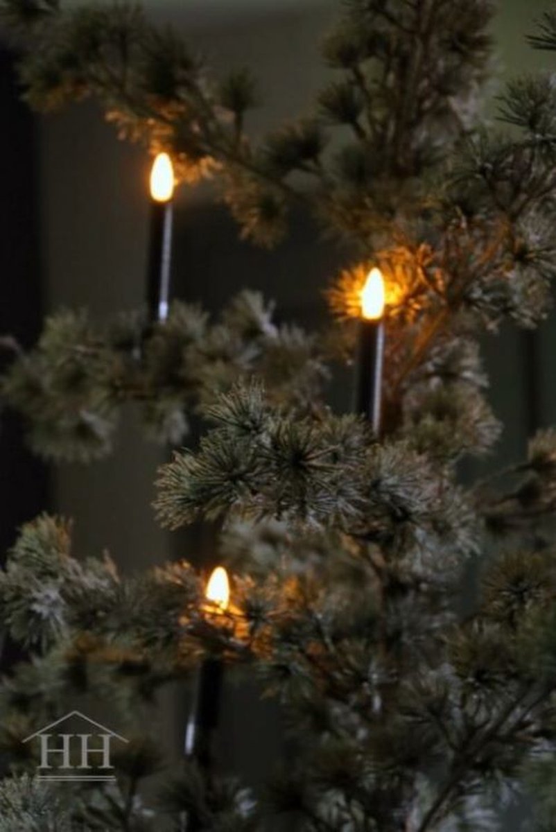 Pack de bougies LED à pile avec clips pour sapin de Noël, Bougies à LED  pour sapin