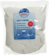 Kerstsneeuw - 3 zakken van 75 gram - wit - 100% polyester