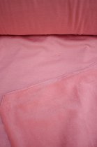 Geruwde jogging uni roze 1 meter - modestoffen voor naaien - stoffen