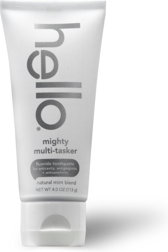 Hello Mighty Multitasker Fluoride Toothpaste, 8in1 Toothpaste with