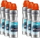 L'Oréal Men Expert Fresh Extreme Déodorant Spray XXL - 6 x 300 ml