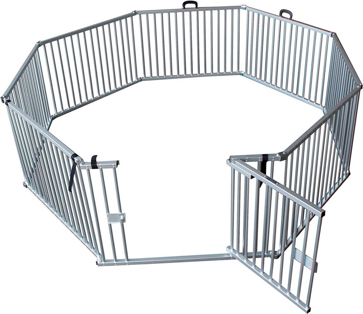 Aluminium Puppyren Opvouwbaar - Binnen en Buiten - Hondenren - 8 x 60 x 63 cm Hoog