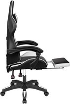 Gamestoel - bureaustoel - GX-150 - Black White + massage functie