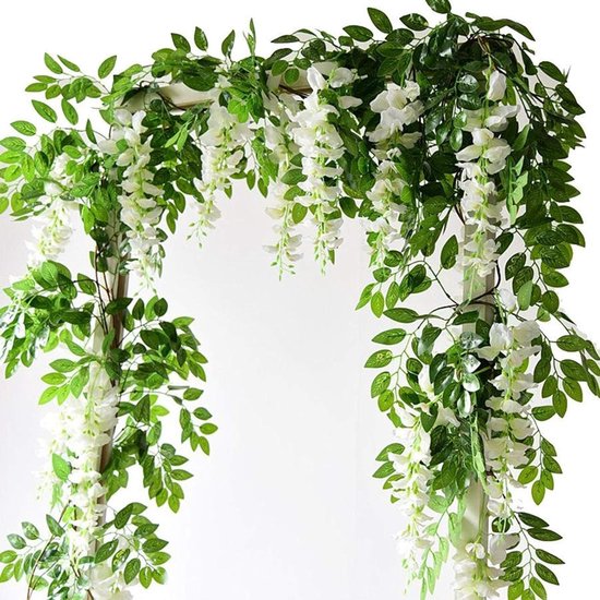 Witte slinger - Kunstbloemen kopen? | Korting tot 25