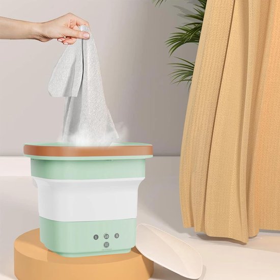 Campingwasmachine, 15 l, 2,3 kg, 2-in-1 mini-wasmachine