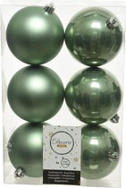 kerstbal plc d8cm s.groen 6st