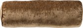 Dutch Decor LEE - Rolkussen 18x50 cm - Tobacco Brown - bruin - Inclusief binnenkussen