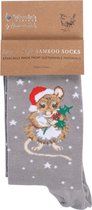 Wrendale kerstsokken - 'Christmouse' Mouse socks - Sokken Muis