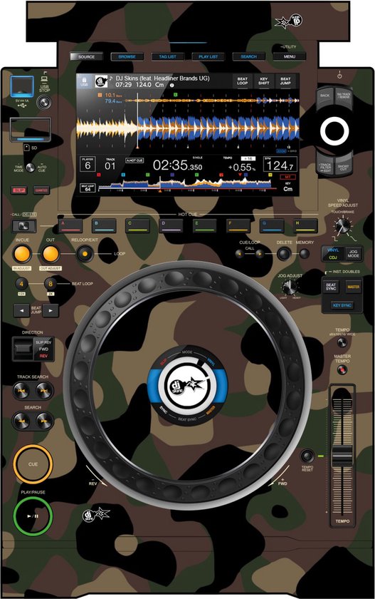 Pioneer DJ XDJ RX 3 Skin Camo Woodland main image 0