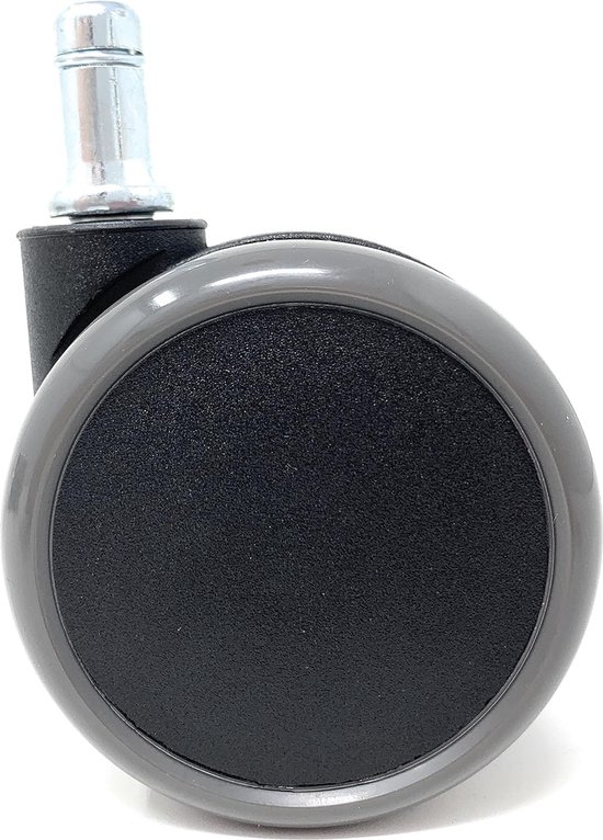Rubberen Bureaustoelwielen 73mm (set van 5) - ®Premium Gamestoelen