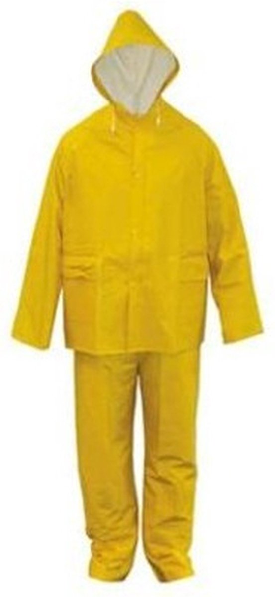 Regenpak PVC-rayon geel XXL