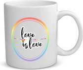 Akyol - lgbtq cadeau - koffiemok - theemok - Lgbt - pride vlag - lgbtq cadeau - mok met opdruk - lgbt - pride month - lgbtq vlag - gay pride - koffiemok met tekst - opdruk - leuke pride spullen - verjaardag - cadeau - gift - 350 ML inhoud