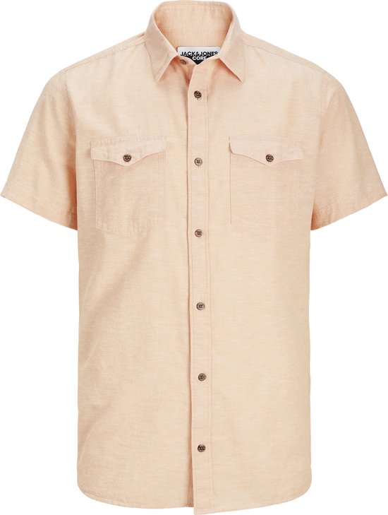 JACK&JONES JCOSHERIDAN LINEN BLEND SHIRT SS Heren Overhemd