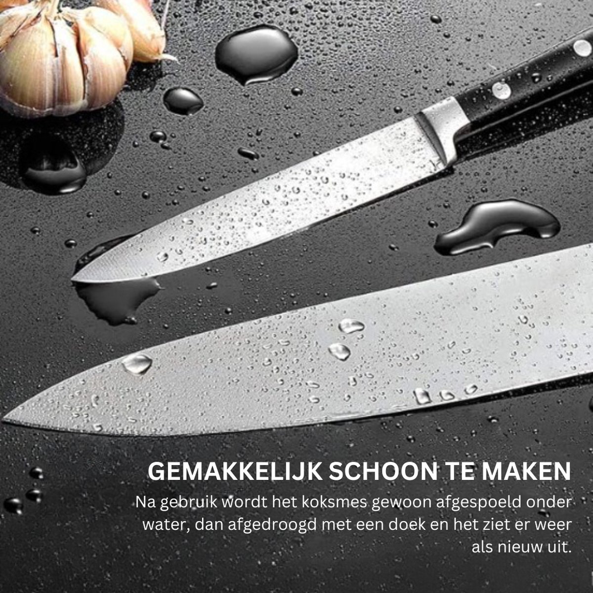 Edënbërg Edenberg 9-delige Messenset met Draaibare Vlinderhouder – RVS