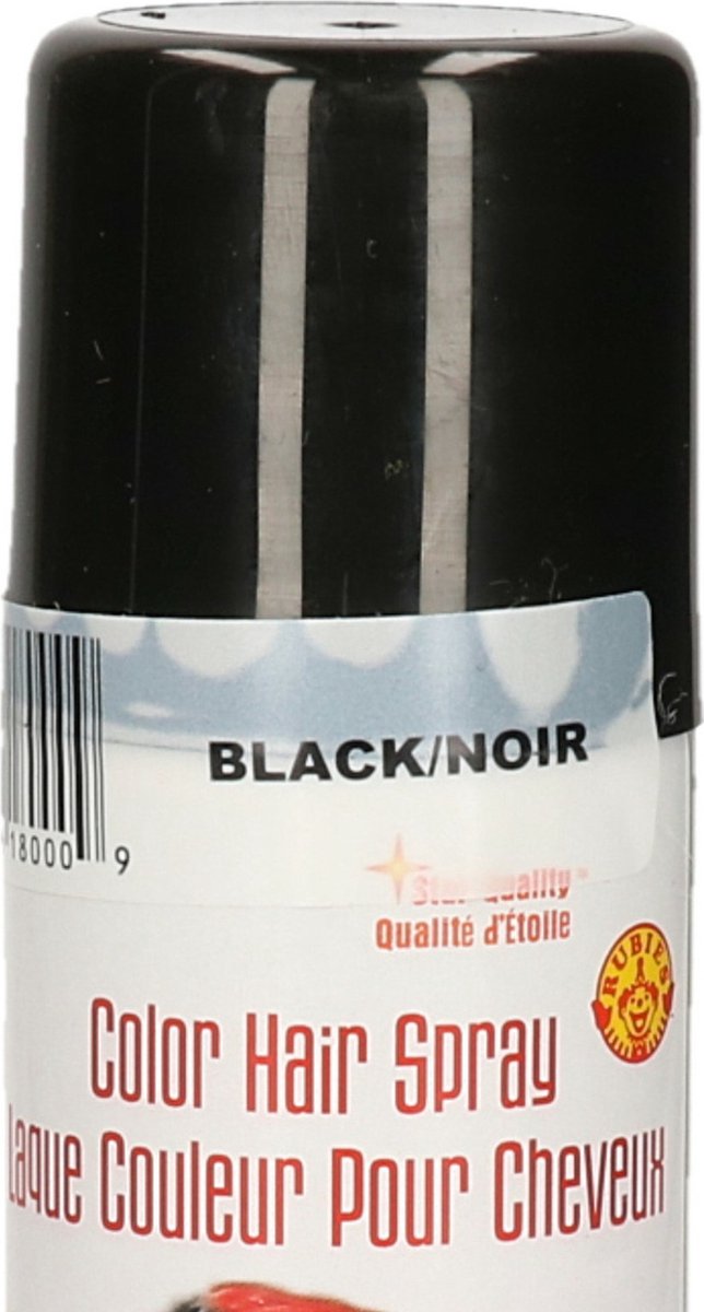 Rubies Teinture/spray Cheveux noir bombe aérosol 125 ml