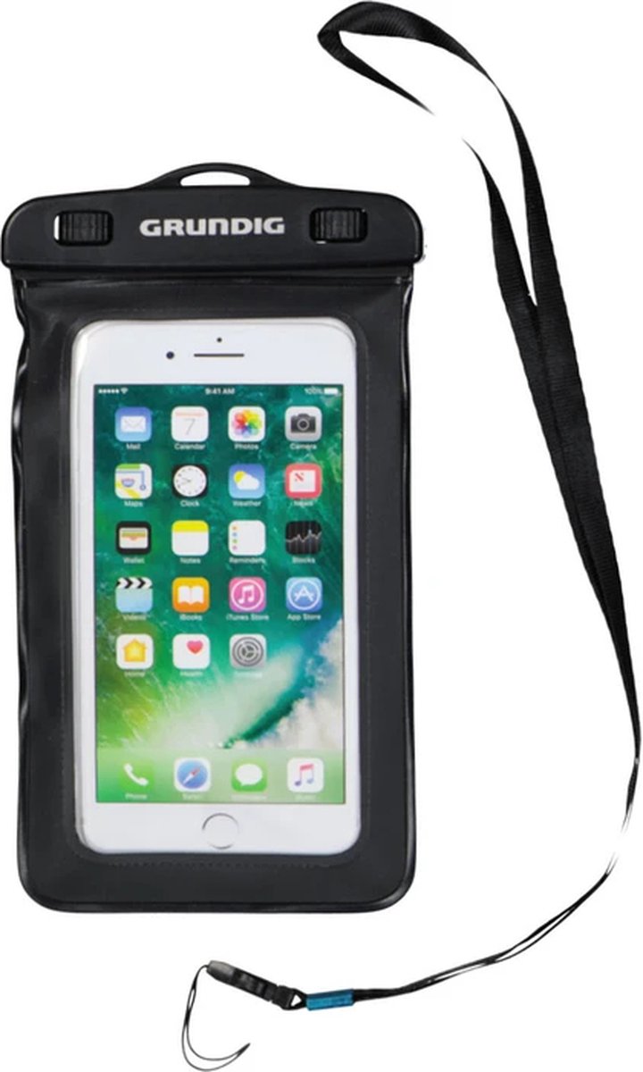 Grundig Waterdichte Smartphonehoes met Aux-aansluiting 6,5" Zwart