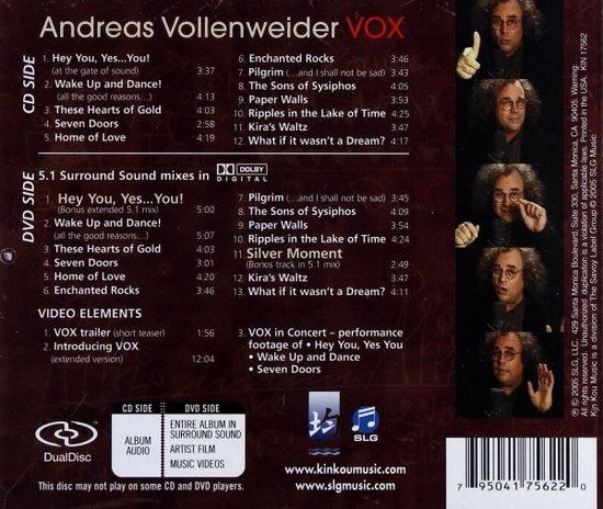 Andreas Vollenweider: Vox (Dual disc) [CD] [DVD]