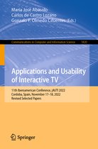 Communications in Computer and Information Science- Applications and Usability of Interactive TV